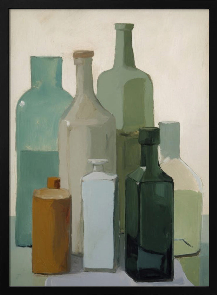 Muted Bottles | Poster