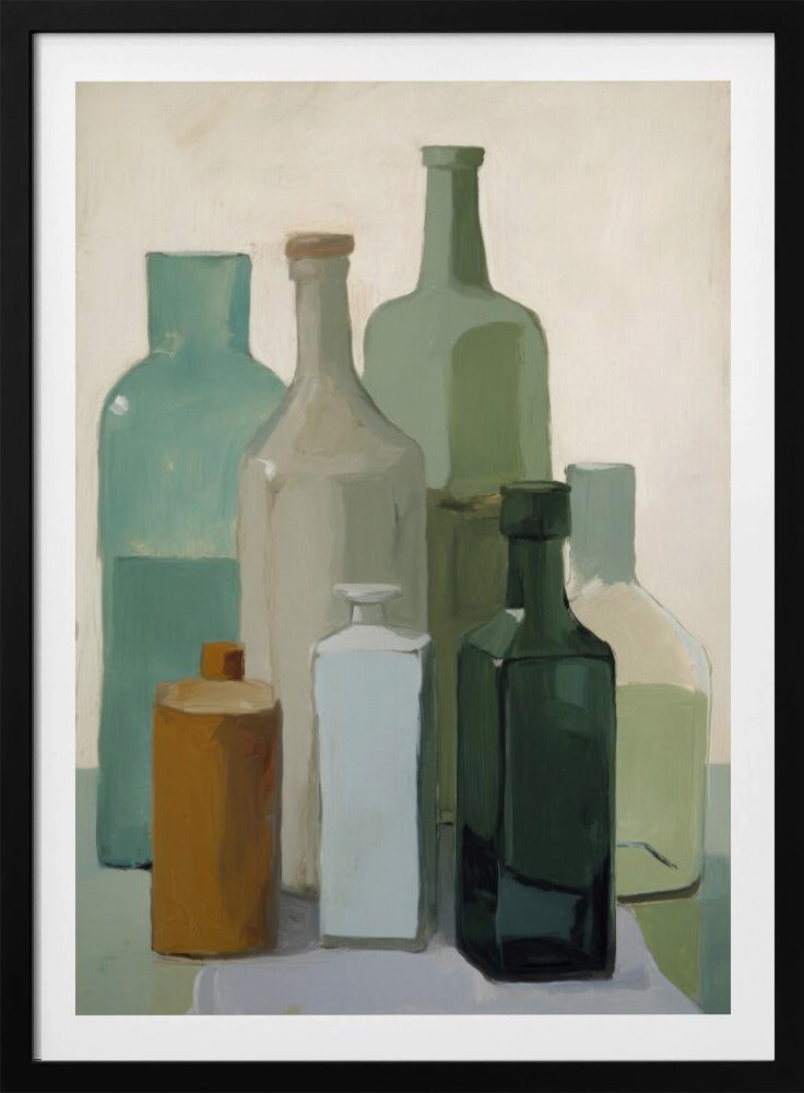 Muted Bottles | Poster