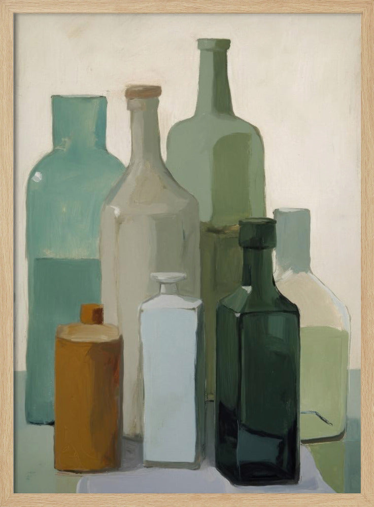 Muted Bottles | Poster