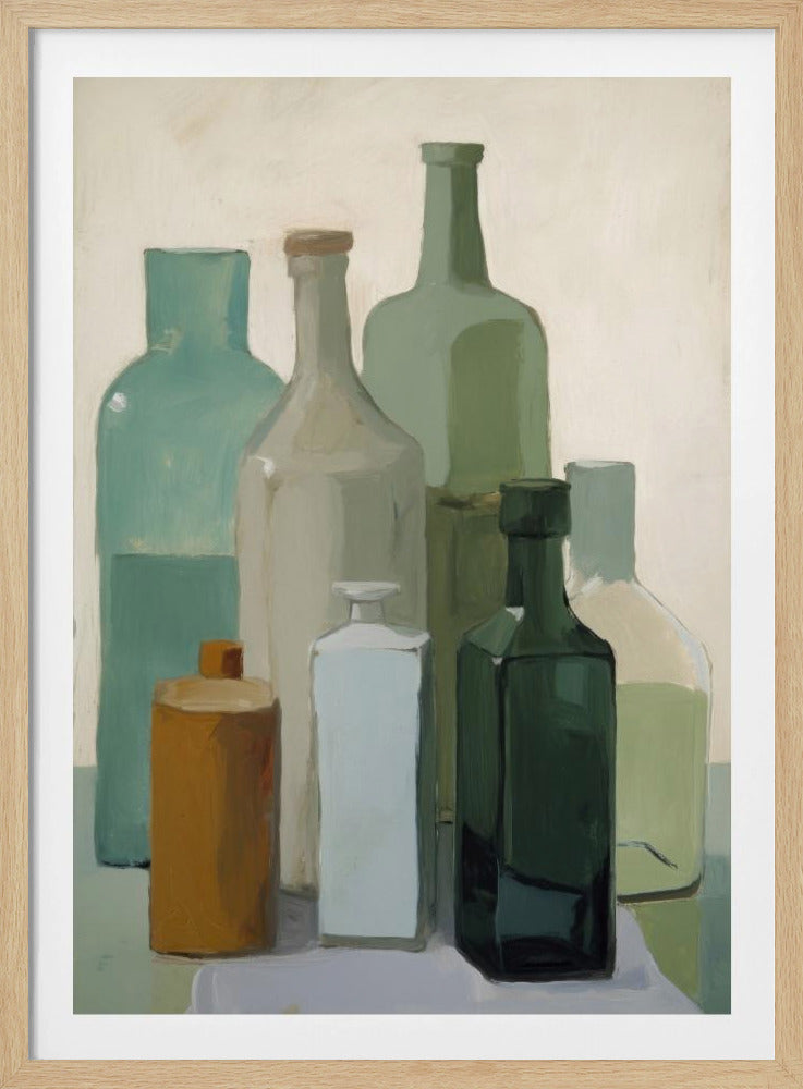 Muted Bottles | Poster