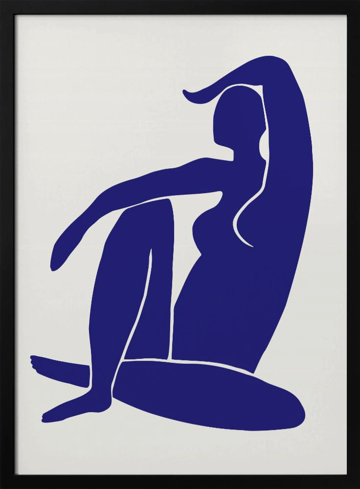 Figuur Blauw | Poster