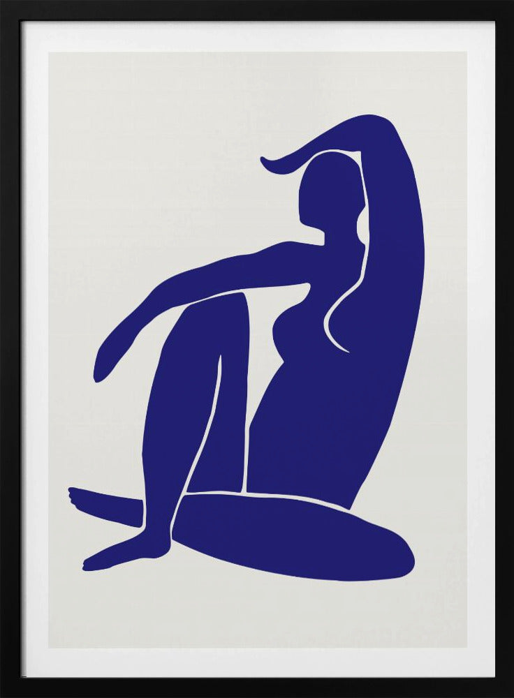 Figuur Blauw | Poster