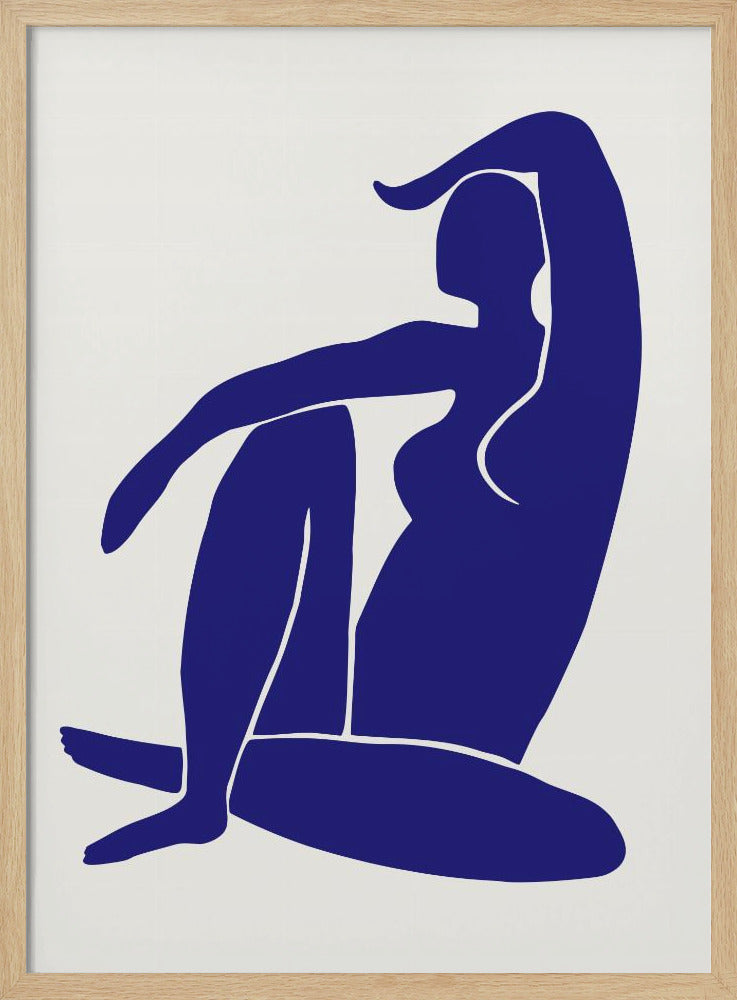 Figuur Blauw | Poster