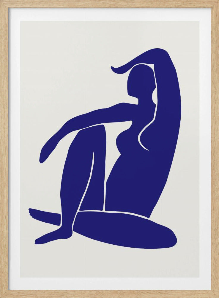 Figuur Blauw | Poster
