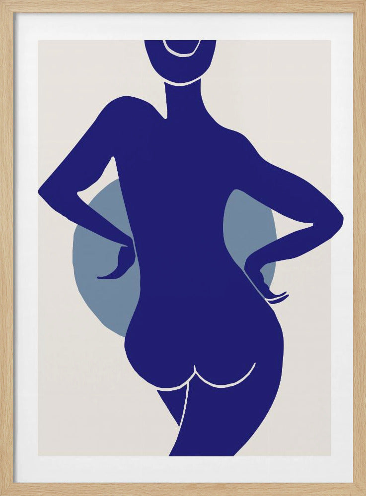 Vrouw Blauw | Poster