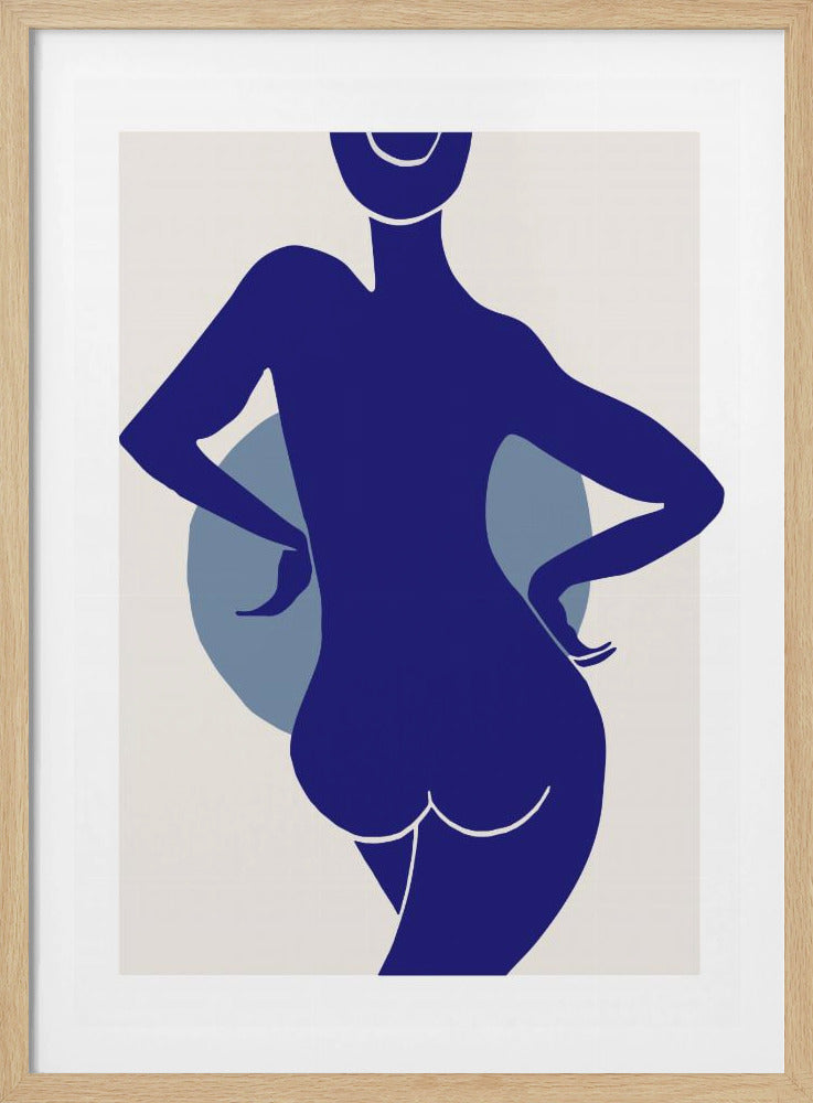 Vrouw Blauw | Poster