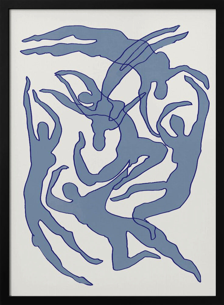 Swimmers Blue | Poster
