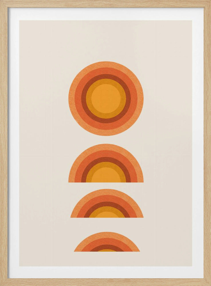 Zonsondergang Echoes | Poster