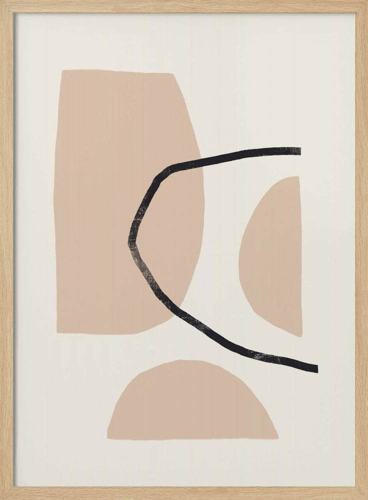 Stijlvolle geometrische compositie | Poster