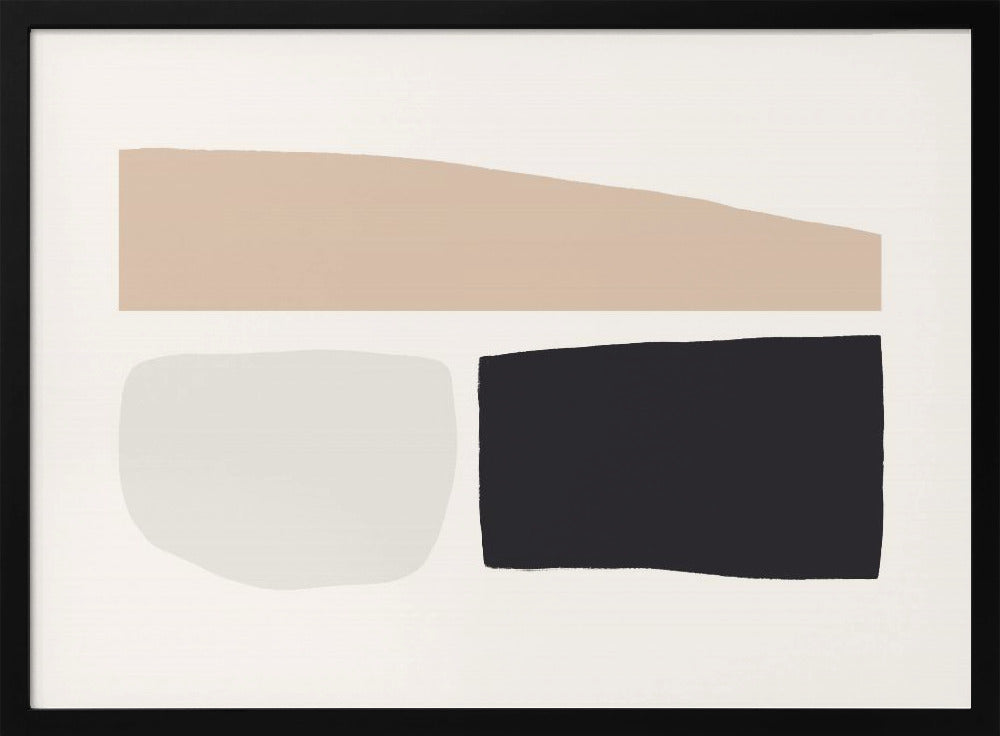 Geometrische vormen in neutrale tinten | Poster