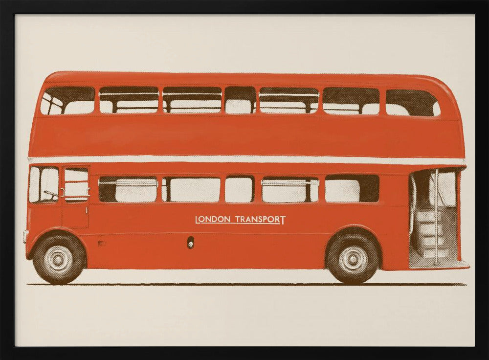 Rode Engelse bus | Poster