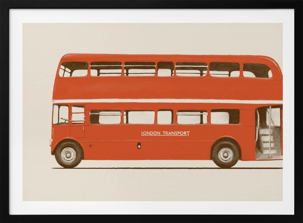 Rode Engelse bus | Poster