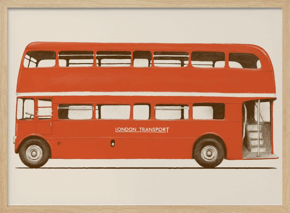 Rode Engelse bus | Poster