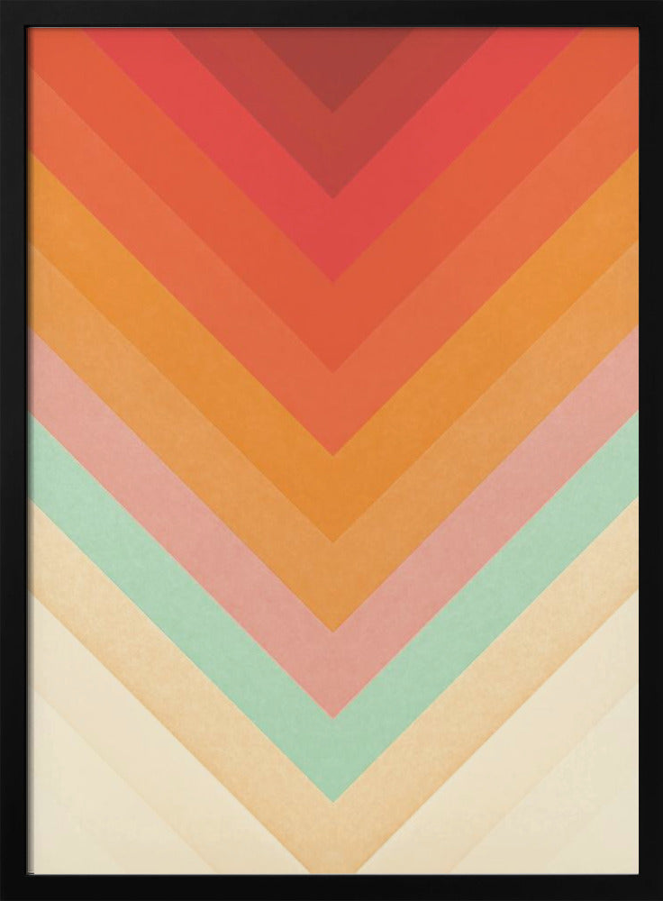 Regenboog Chevrons | Poster