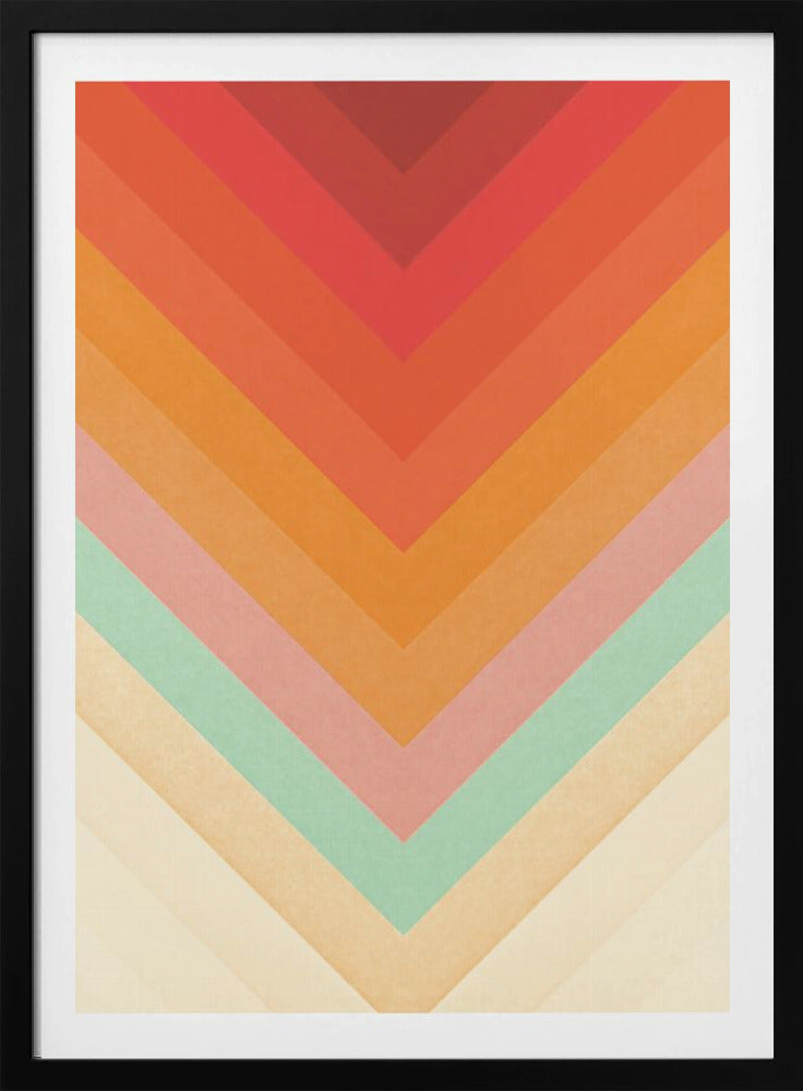 Regenboog Chevrons | Poster