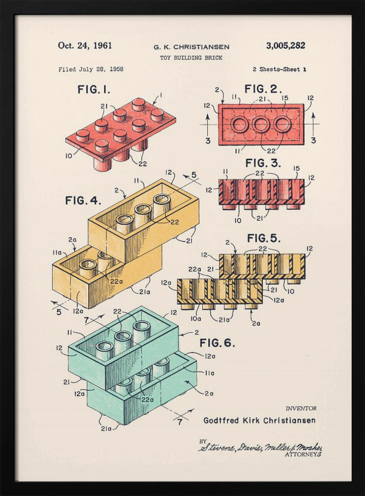 Lego Kleuren | Poster
