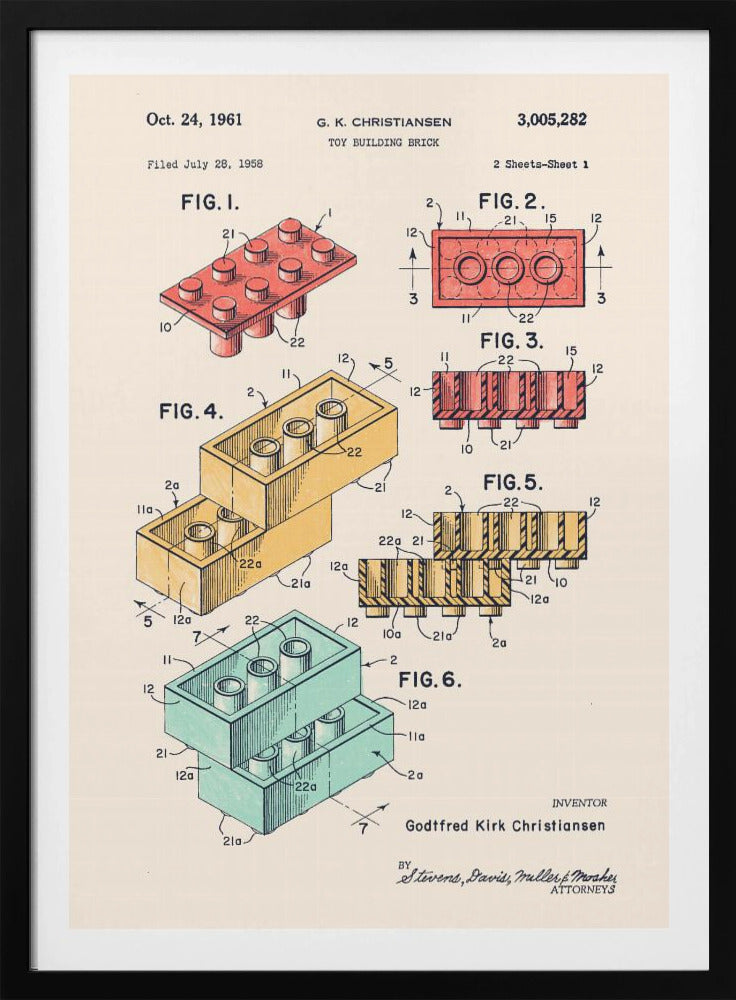 Lego Kleuren | Poster