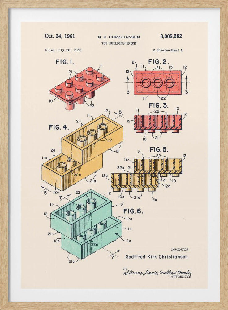 Lego Kleuren | Poster