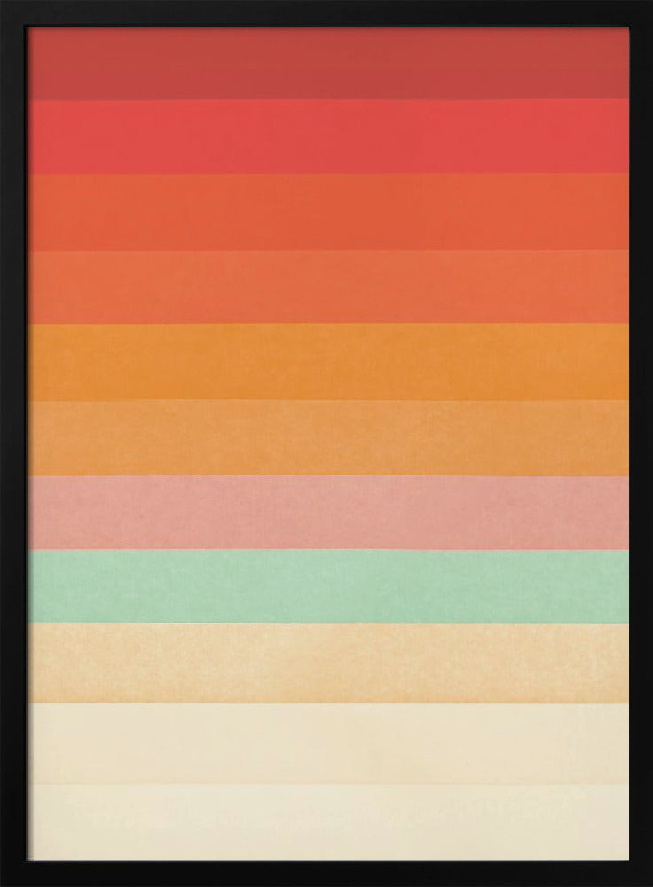 Regenboog Chevrons | Poster