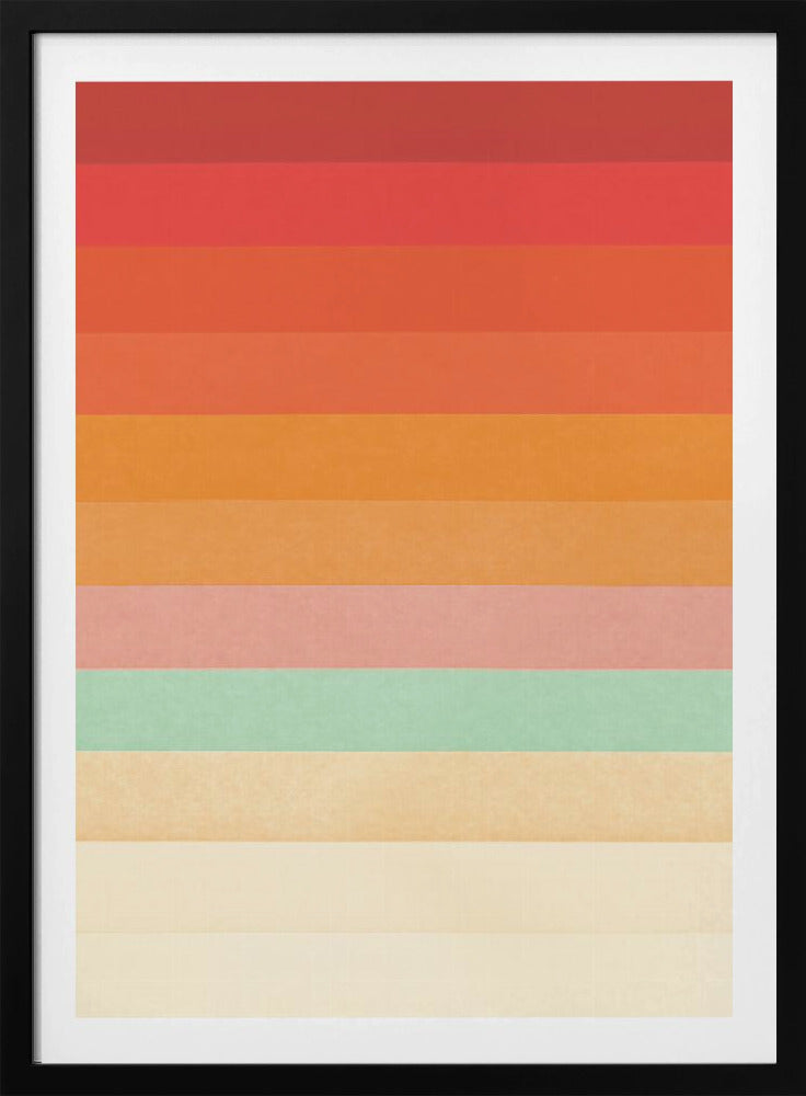 Regenboog Chevrons | Poster