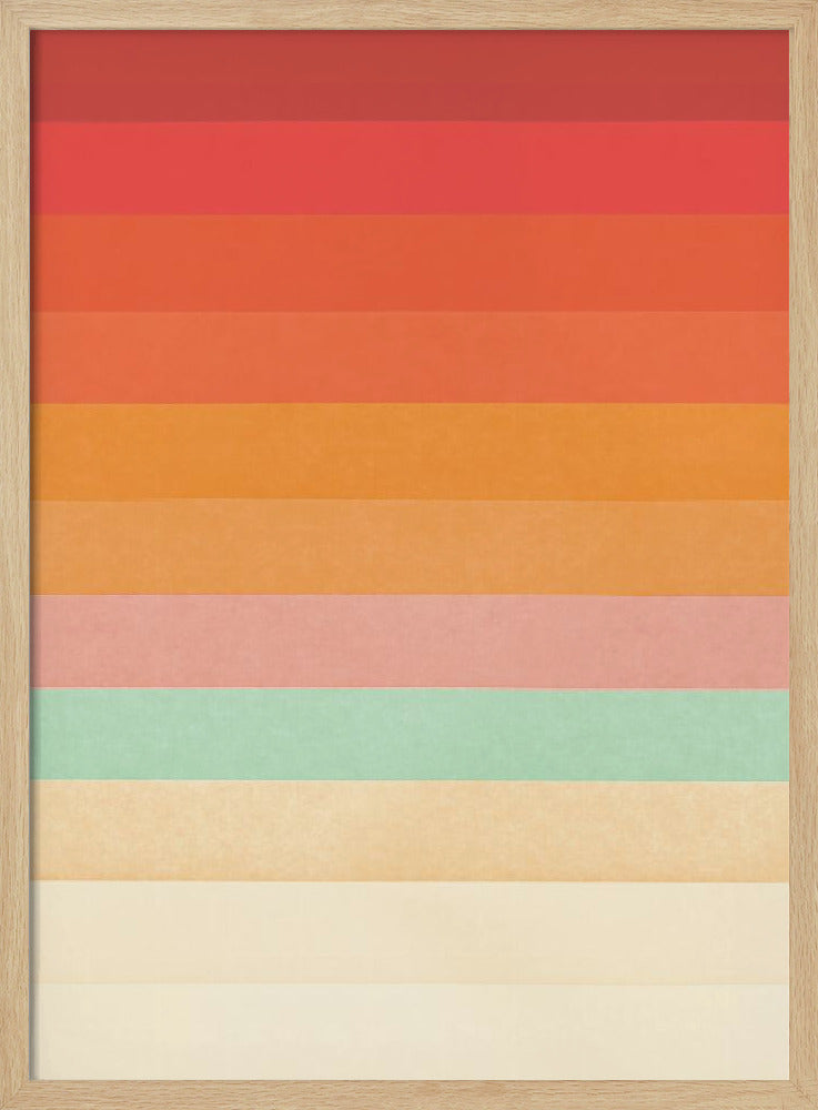 Regenboog Chevrons | Poster