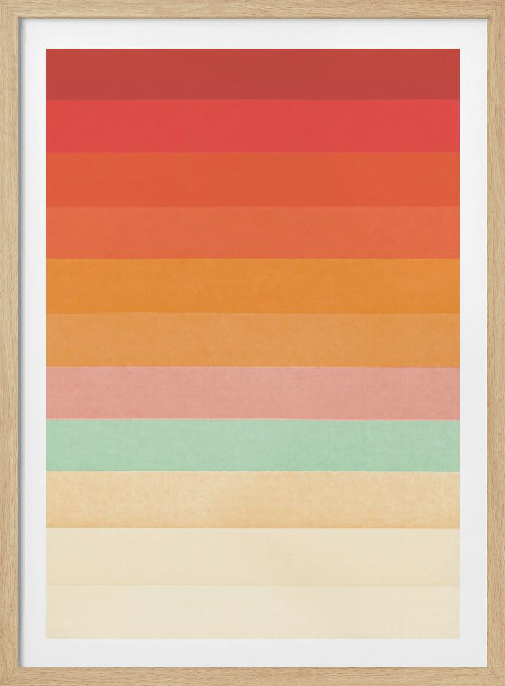 Regenboog Chevrons | Poster