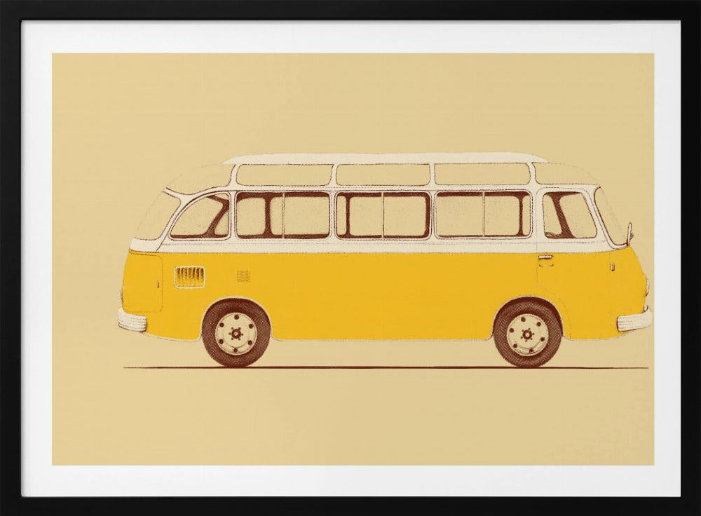 Gele bestelwagen | Poster