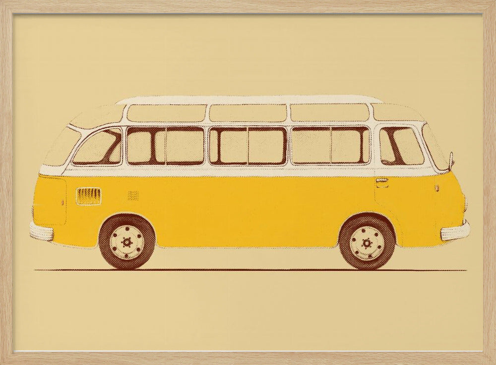 Gele bestelwagen | Poster