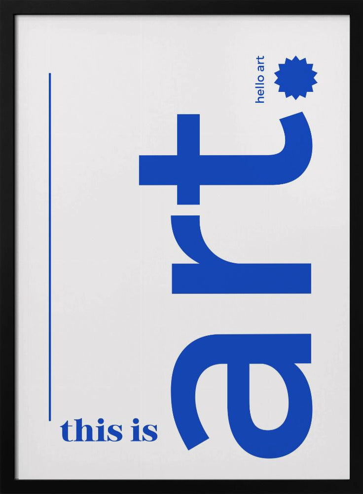 Hallo gedurfde typografie | Poster