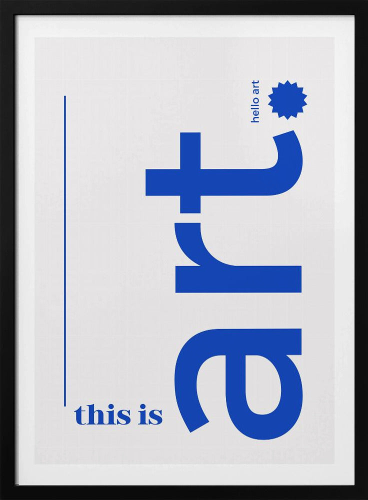 Hallo gedurfde typografie | Poster