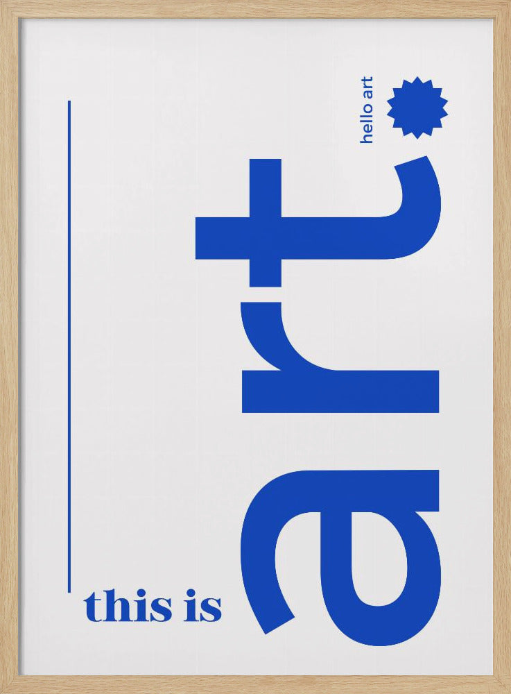Hallo gedurfde typografie | Poster