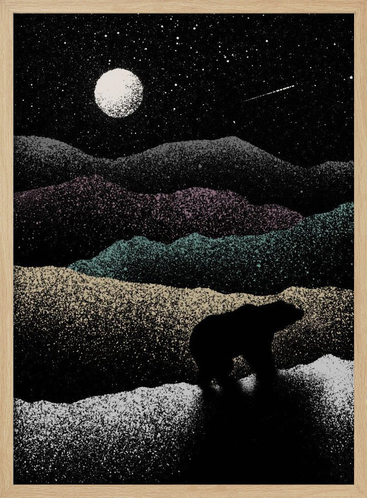 Zwervende Beer | Poster