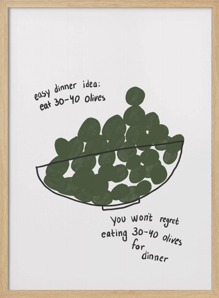 Olijven Diner Delight | Poster