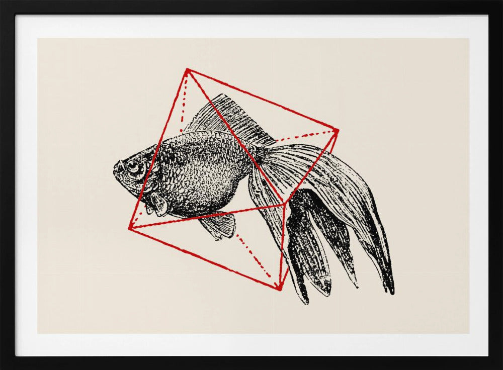 Vis in de geometrie nr. 3 | Poster