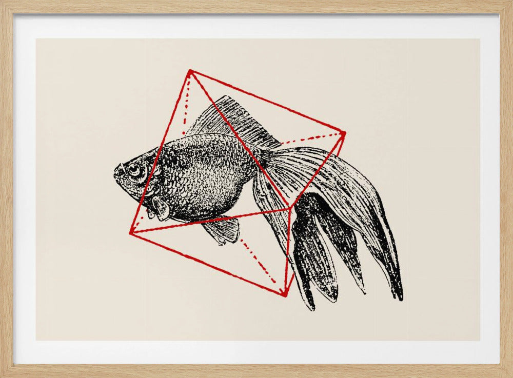 Vis in de geometrie nr. 3 | Poster