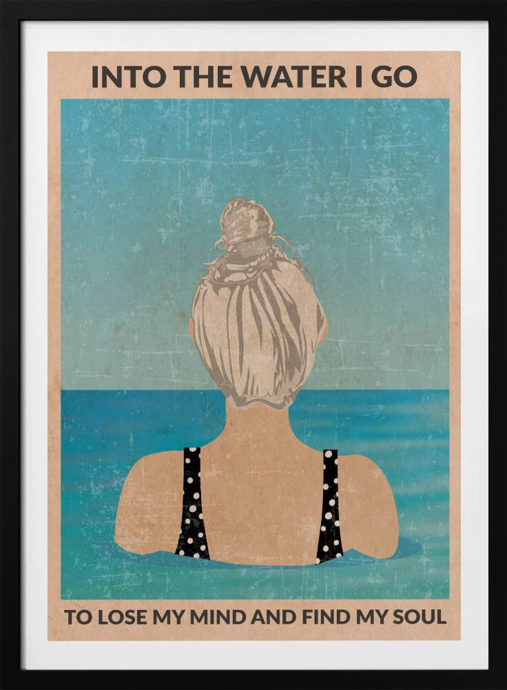 In het water (zilver) | Poster
