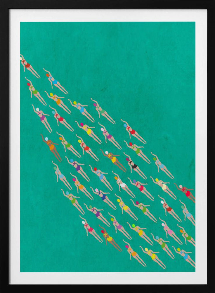 Racezwemmers | Poster
