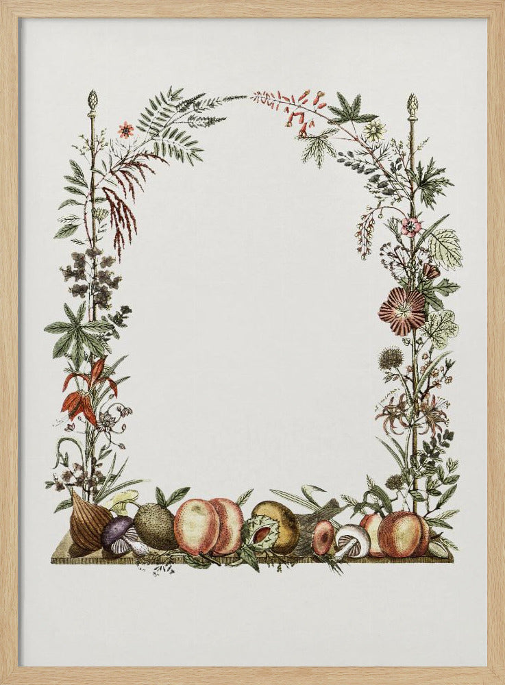 Handgetekende botanische lijst | Poster