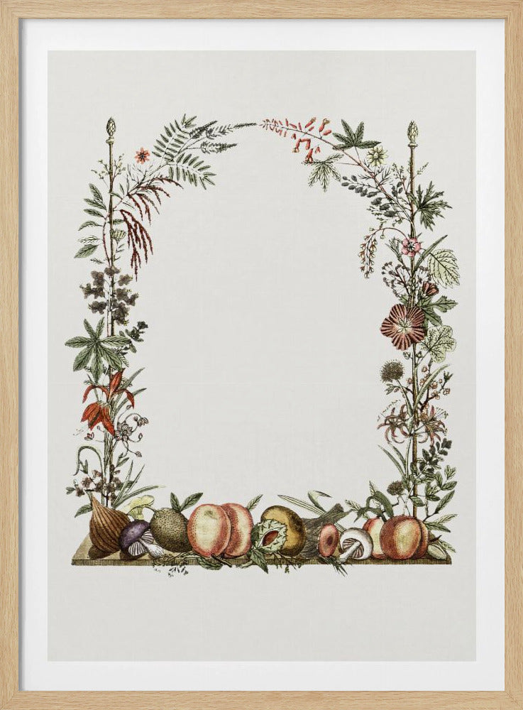 Handgetekende botanische lijst | Poster