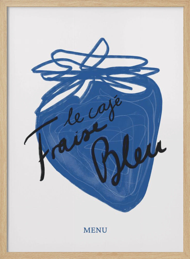 Blauwe bessengenot | Poster