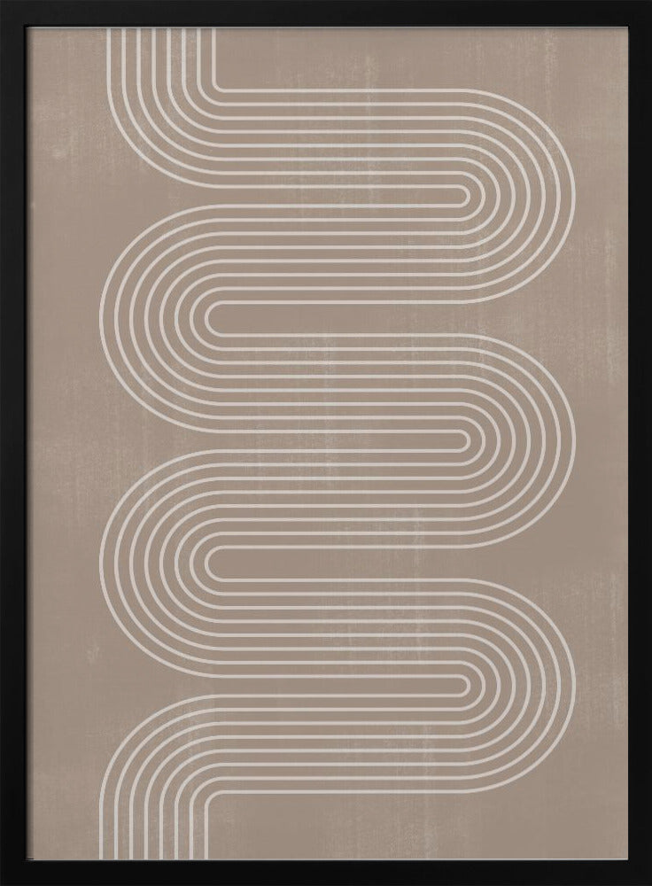 Curved Line Harmony | Poster