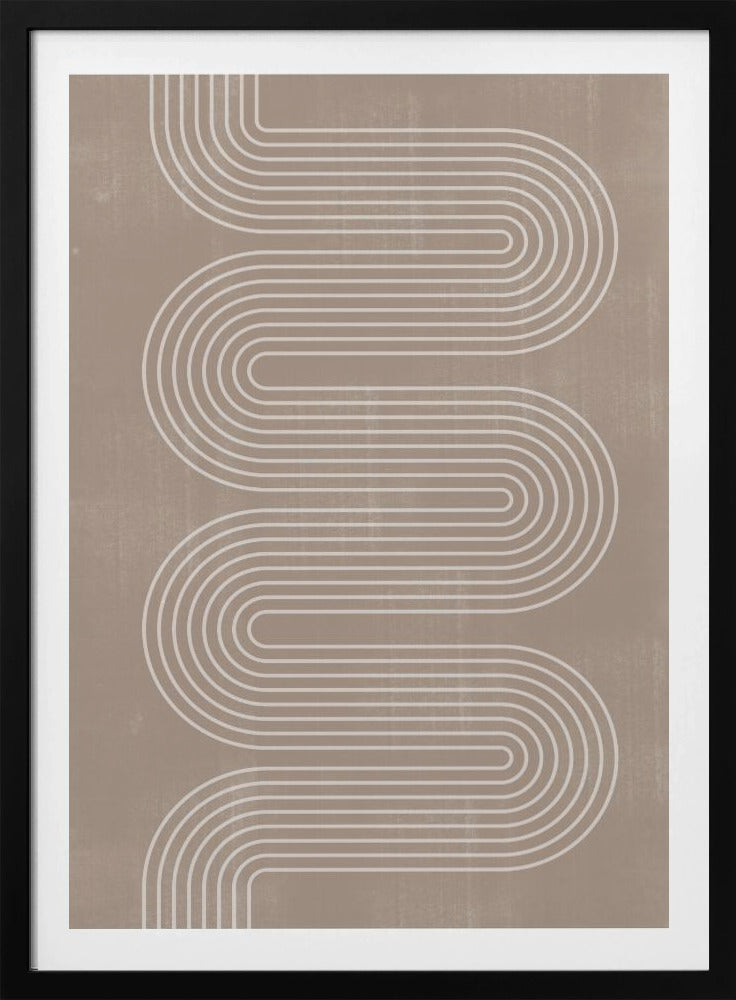 Curved Line Harmony | Poster