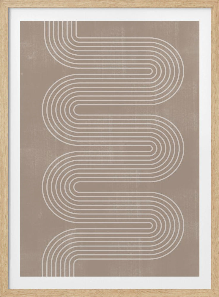 Curved Line Harmony | Poster