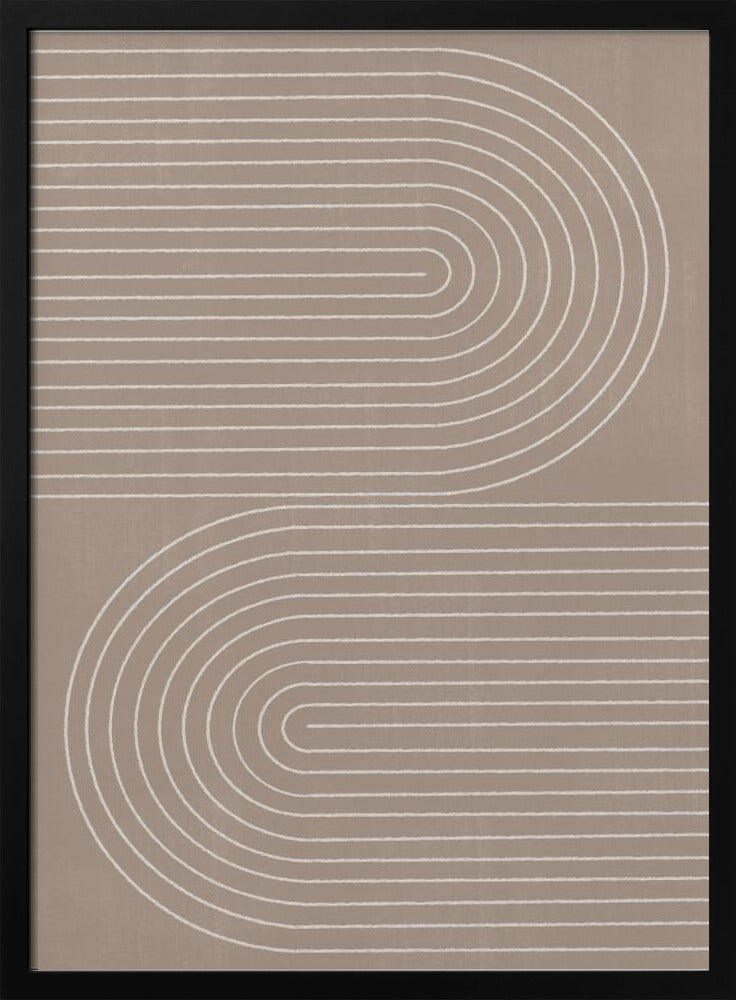Curved Line Harmony | Poster