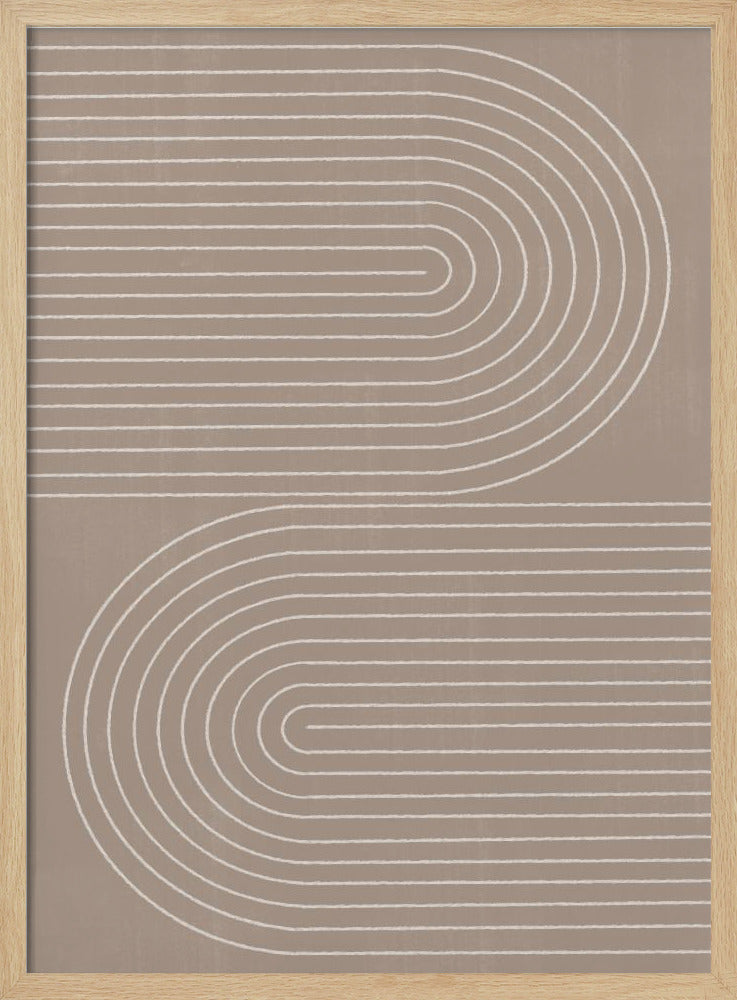 Curved Line Harmony | Poster