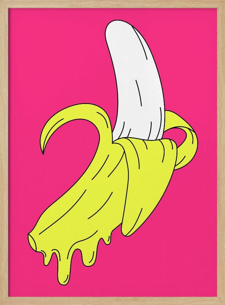 Melting Pink Banana | Poster