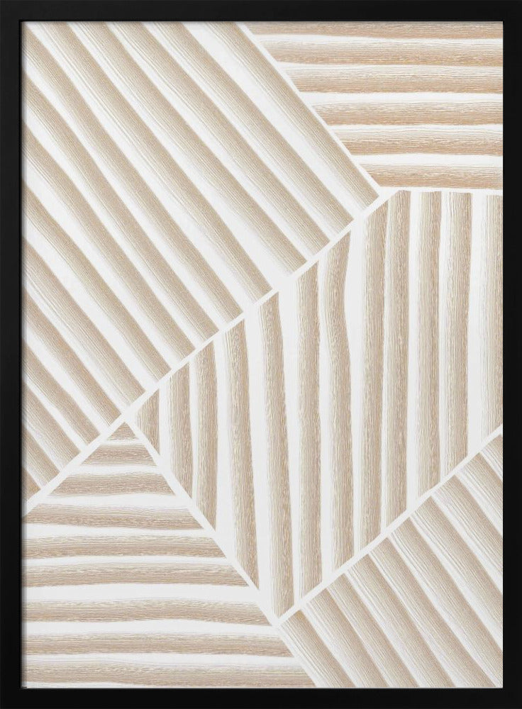 Beige lijnkunst | Poster