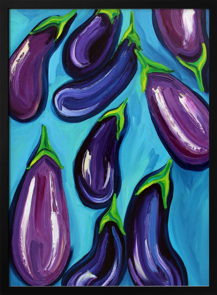 Aubergines Regen | Poster