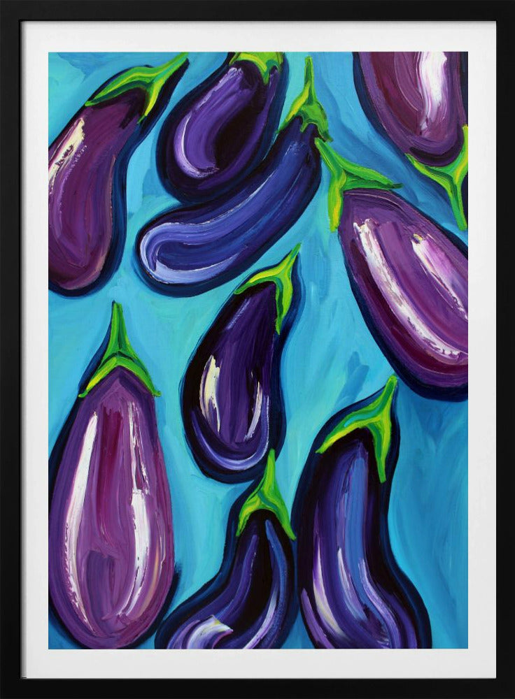 Aubergines Regen | Poster