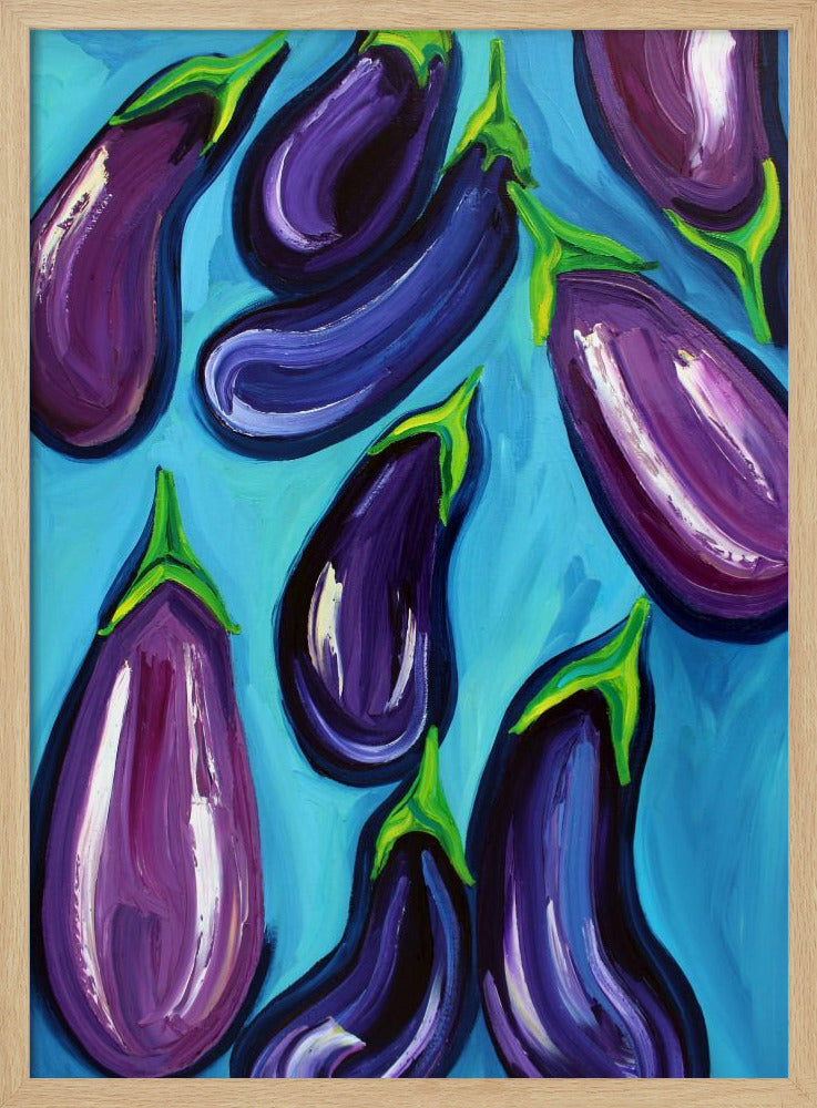 Aubergines Regen | Poster